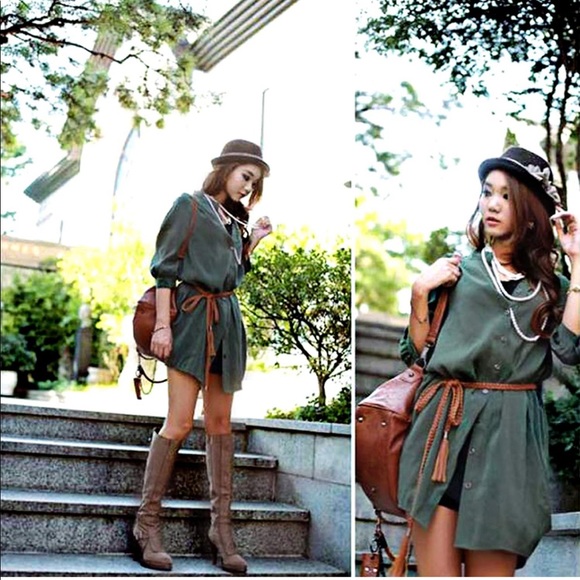 Braided Skinny Woven Tassel Belt Necklace - Picture 5 of 9